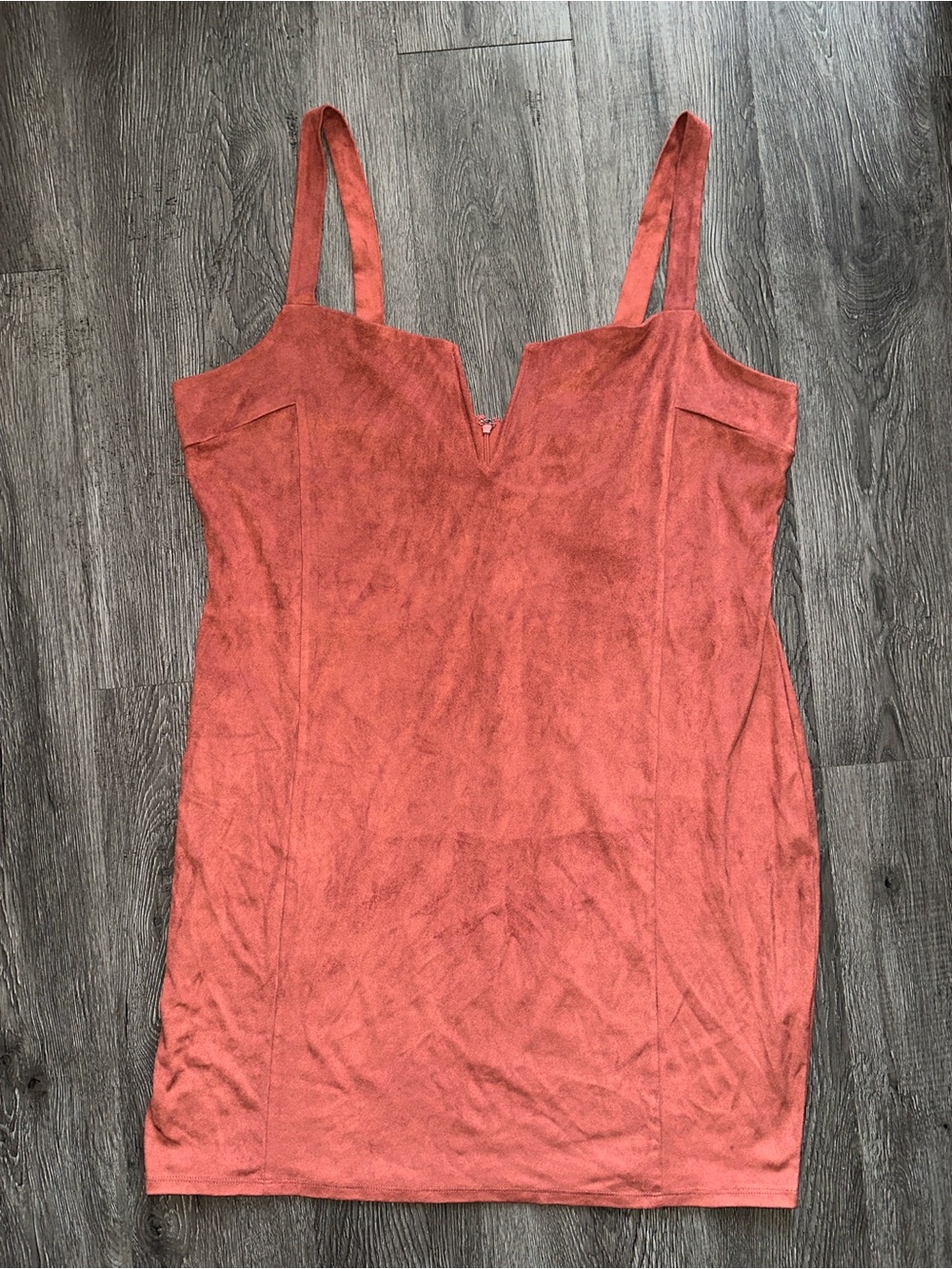 Rust Suede Tank Dress